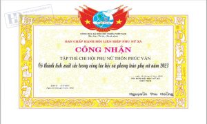 Giấy Khen Hội LHPN