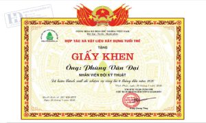 Giấy Khen Tuổi Trẻ