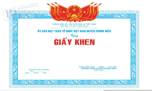 Giấy Khen Ủy Ban MTTQ