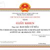 Giấy Khen Ủy Ban Nhân Dân 1
