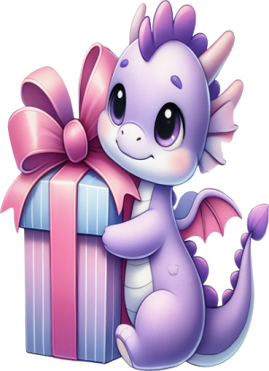 Khủng Long Tím PNG (12)