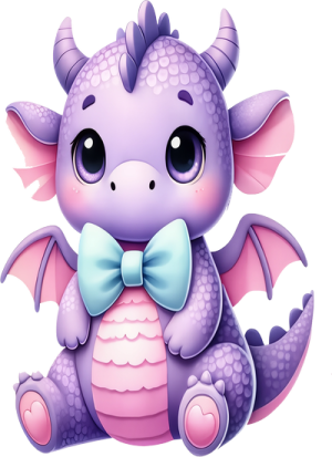 Khủng Long Tím PNG (14)