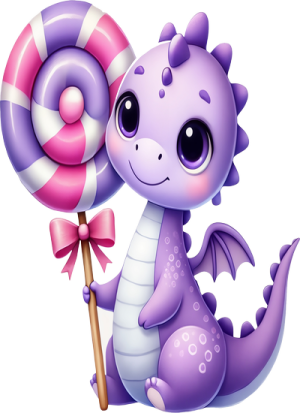 Khủng Long Tím PNG (15)