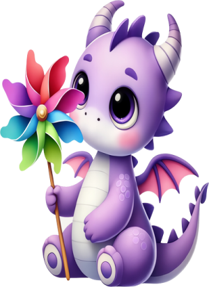 Khủng Long Tím PNG (2)