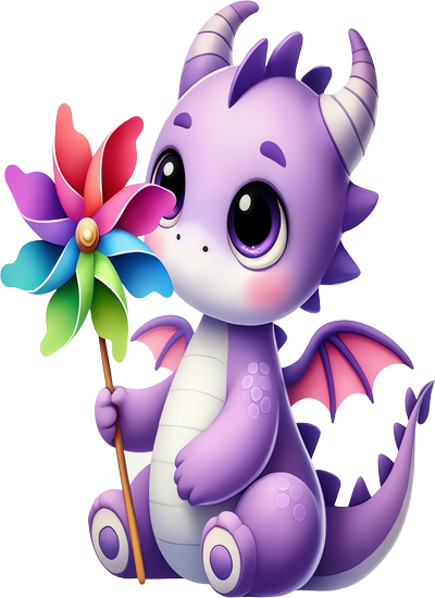 Khủng Long Tím PNG (2)