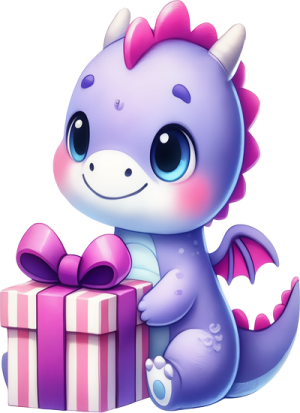 Khủng Long Tím PNG (3)