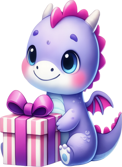 Khủng Long Tím PNG (3)