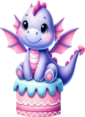 Khủng Long Tím PNG (6)