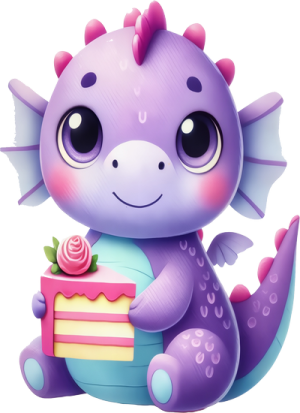 Khủng Long Tím PNG (7)