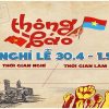 Lịch Nghỉ Lễ 30-4 2