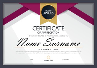 Mẫu Giấy Chứng Nhận, Certificate File Corel (275)