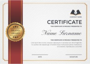 Mẫu Giấy Chứng Nhận, Certificate File Corel (309)