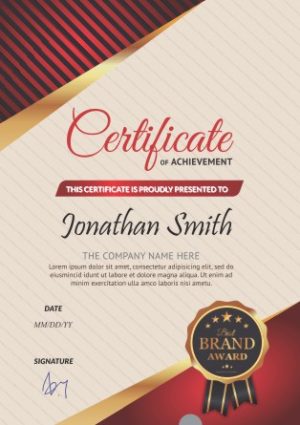 Mẫu Giấy Chứng Nhận, Certificate File Corel (312)