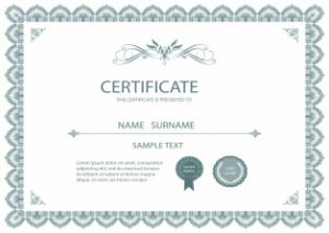 Mẫu Giấy Chứng Nhận, Certificate File Corel (407)