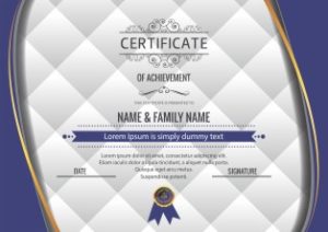 Mẫu Giấy Chứng Nhận, Certificate File Corel (415)