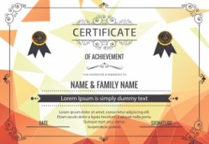 Mẫu Giấy Chứng Nhận, Certificate File Corel (419)