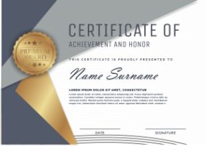 Mẫu Giấy Chứng Nhận, Certificate File Corel (431)