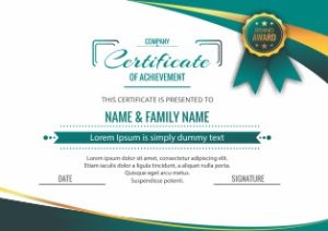 Mẫu Giấy Chứng Nhận, Certificate File Corel (441)