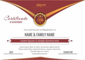 Mẫu Giấy Chứng Nhận, Certificate File Corel (444)