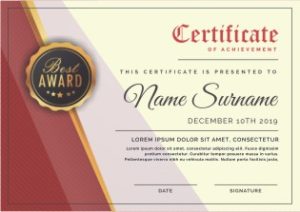 Mẫu Giấy Chứng Nhận, Certificate File Corel (450)