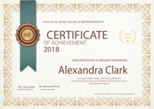 Mẫu Giấy Chứng Nhận, Certificate File Corel (469)