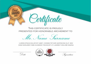 Mẫu Giấy Chứng Nhận, Certificate File Corel (496)