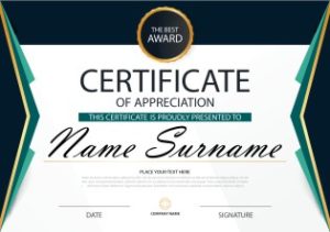 Mẫu Giấy Chứng Nhận, Certificate File Corel (504)