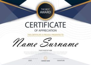 Mẫu Giấy Chứng Nhận, Certificate File Corel (506)