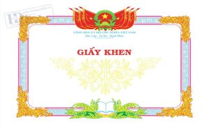 Mẫu Giấy Khen 2