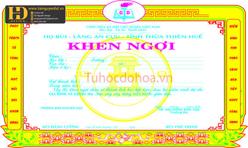 Mẫu Giấy Khen Đẹp (66)