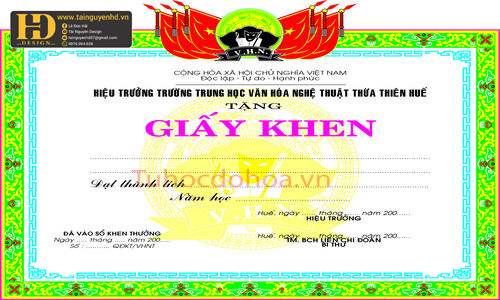 Mẫu Giấy Khen Đẹp (78)