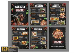 Mẫu Menu Nhà Hàng, Quán Ăn Vặt (100)