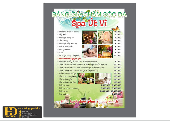 Mẫu Menu Nhà Hàng, Quán Ăn Vặt (104)