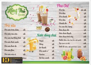 Mẫu Menu Nhà Hàng, Quán Ăn Vặt (105)