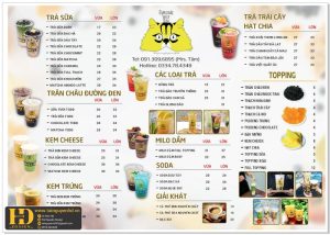Mẫu Menu Nhà Hàng, Quán Ăn Vặt (107)