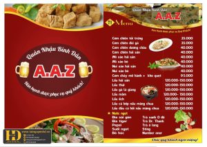 Mẫu Menu Nhà Hàng, Quán Ăn Vặt (114)