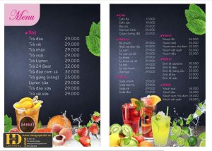 Mẫu Menu Nhà Hàng, Quán Ăn Vặt (116)