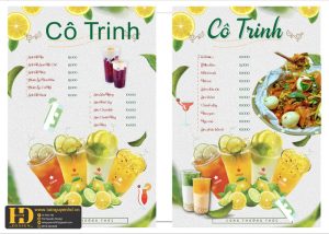 Mẫu Menu Nhà Hàng, Quán Ăn Vặt (119)