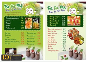 Mẫu Menu Nhà Hàng, Quán Ăn Vặt (121)