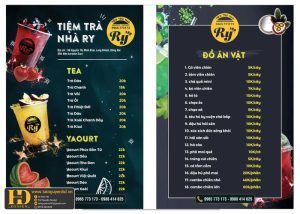 Mẫu Menu Nhà Hàng, Quán Ăn Vặt (123)