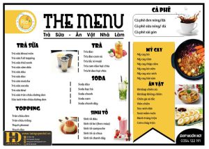 Mẫu Menu Nhà Hàng, Quán Ăn Vặt (127)