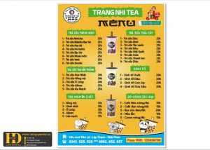 Mẫu Menu Nhà Hàng, Quán Ăn Vặt (129)