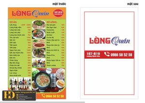 Mẫu Menu Nhà Hàng, Quán Ăn Vặt (138)