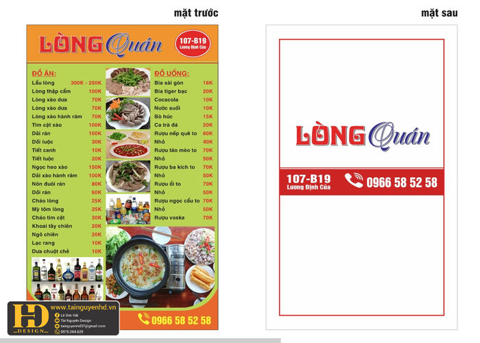 Mẫu Menu Nhà Hàng, Quán Ăn Vặt (138)