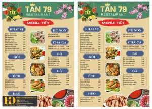 Mẫu Menu Nhà Hàng, Quán Ăn Vặt (14)