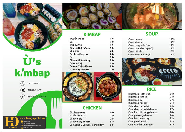 Mẫu Menu Nhà Hàng, Quán Ăn Vặt (141)