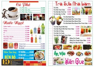 Mẫu Menu Nhà Hàng, Quán Ăn Vặt (144)