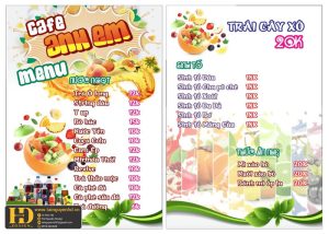 Mẫu Menu Nhà Hàng, Quán Ăn Vặt (146)