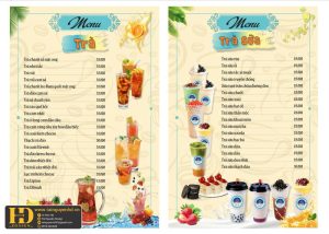 Mẫu Menu Nhà Hàng, Quán Ăn Vặt (150)