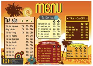 Mẫu Menu Nhà Hàng, Quán Ăn Vặt (156)